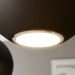 Hanglamp Midnight zwart 4-lamps rond