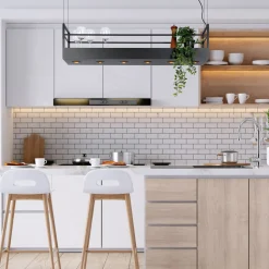 Hanglamp Miravelle met opbergruimte 6-lamps zwart