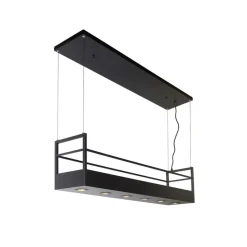 Hanglamp Miravelle met opbergruimte 6-lamps zwart