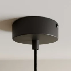 Hanglamp Modern A L met houten lamellen, Ø 60 cm