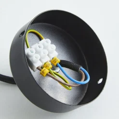 Hanglamp Modern A L met houten lamellen, Ø 60 cm