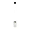 Hanglamp Molly, transparant, Ø 14 cm, metaal/glas