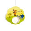 Hanglamp Mouse, geel, hout, E27, 1-lamp