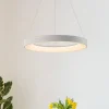 Hanglamp Niseko II, afstandsbediening, Ø 38 cm, wit