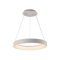 Hanglamp Niseko II, afstandsbediening, Ø 38 cm, wit
