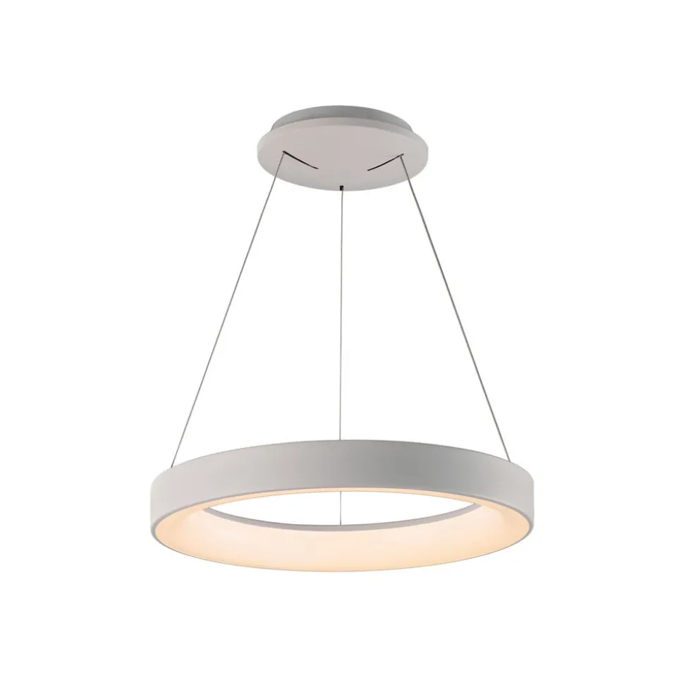 Hanglamp Niseko II, afstandsbediening, Ø 38 cm, wit