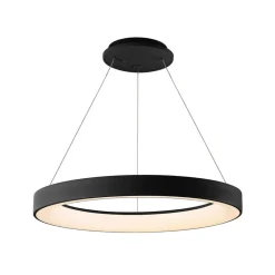 Hanglamp Niseko II, afstandsbediening, Ø 50 cm, zwart