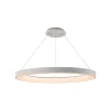 Hanglamp Niseko II, afstandsbediening, Ø 65 cm, wit