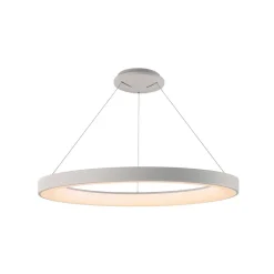 Hanglamp Niseko II, afstandsbediening, Ø 65 cm, wit