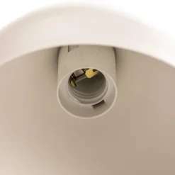 Hanglamp Noak, wit/hout naturel, 4-lamps lang