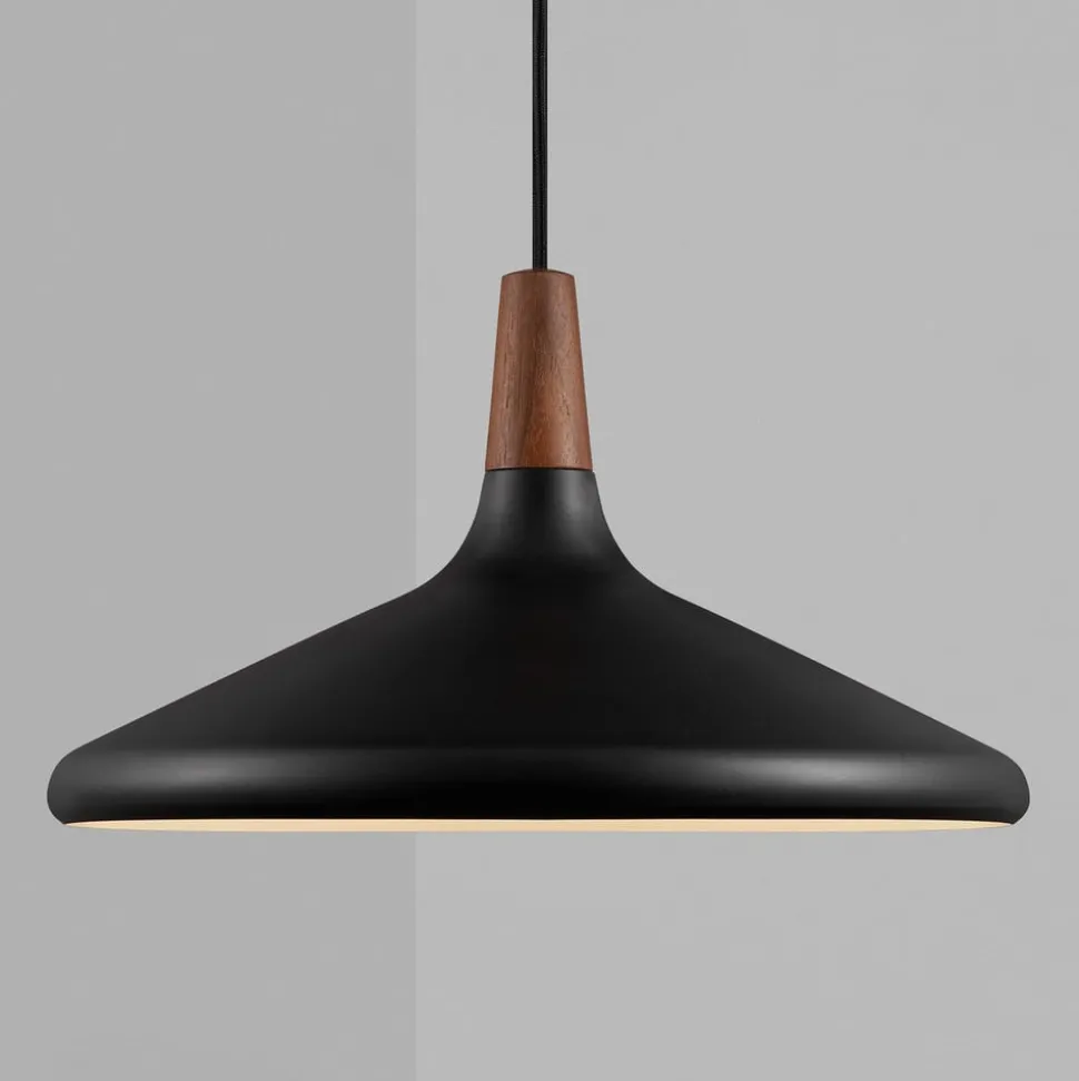 Hanglamp Nori Ø 39 cm, zwart