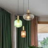 Hanglamp Normy, Ø 55 cm, gekleurd, glas, 3-lamps.