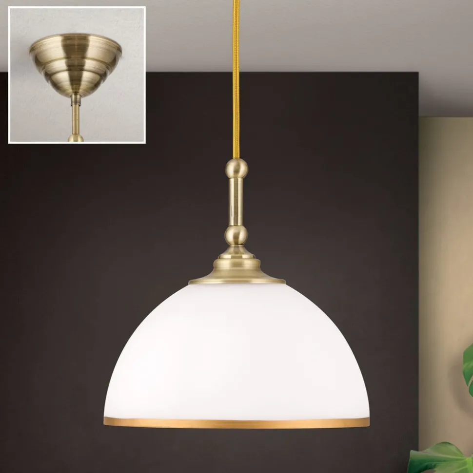 Hanglamp Old Lamp met textielkabel, 1-lamp