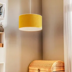 Hanglamp Pastel Roller, mosterdkleurig