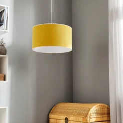 Hanglamp Pastel Roller, mosterdkleurig