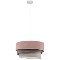 Hanglamp Pastel Trio roze/grijs/lichtgrijs