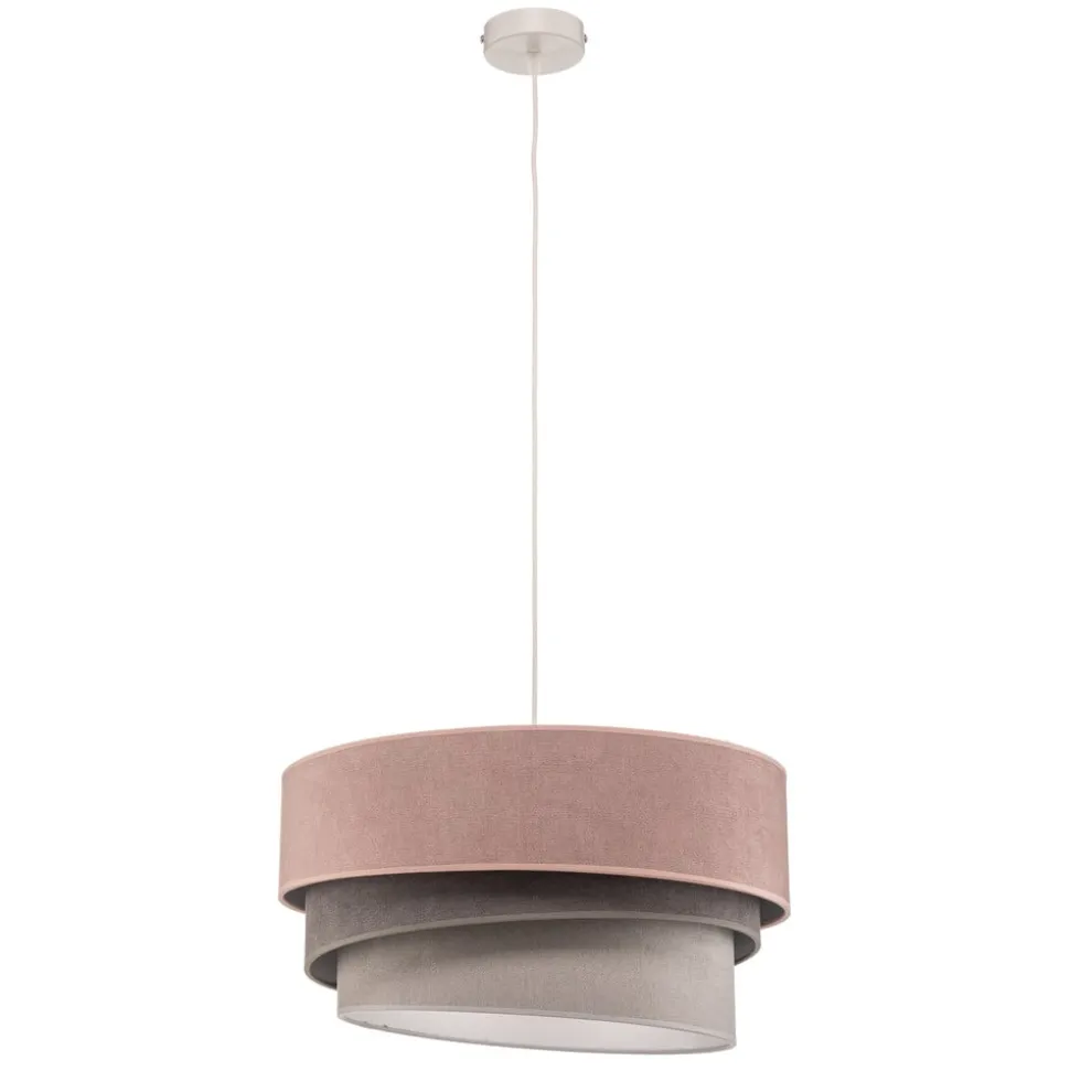 Hanglamp Pastel Trio roze/grijs/lichtgrijs