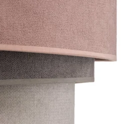 Hanglamp Pastel Trio roze/grijs/lichtgrijs