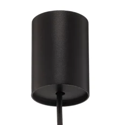 Hanglamp Pear S met glazen kap, zwart