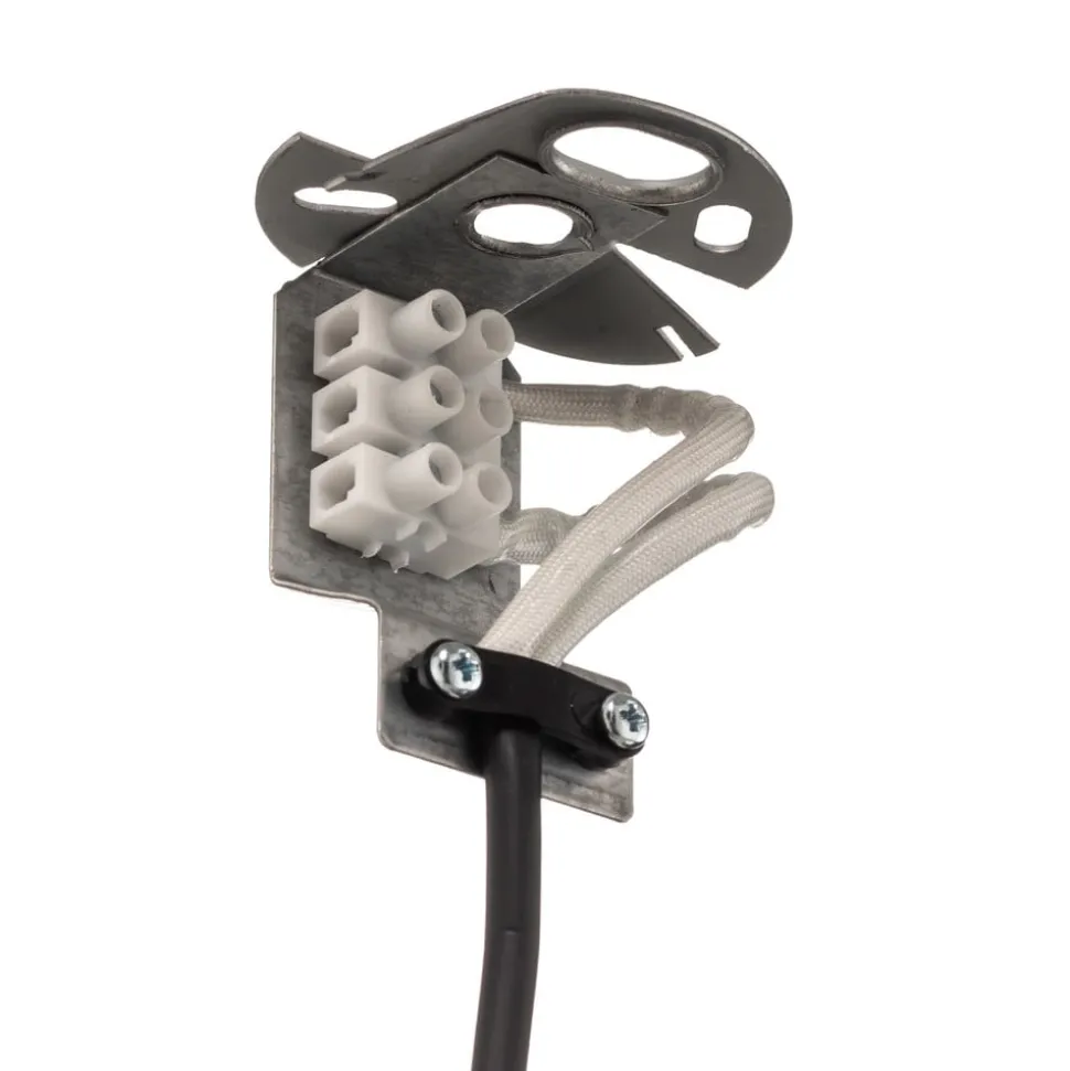 Hanglamp Pear S met glazen kap, zwart