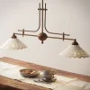 Hanglamp Pizzo met ketting, 2-lamps