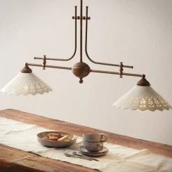 Hanglamp Pizzo met ketting, 2-lamps