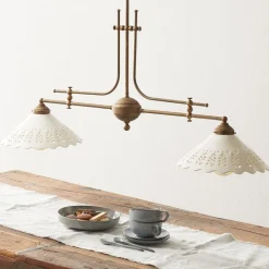 Hanglamp Pizzo met ketting, 2-lamps