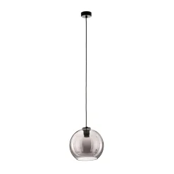 Hanglamp Polaris, spiegelend glas, rookkleurig