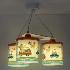 Hanglamp police voor kinderen, versie met 3-lamps
