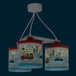 Hanglamp police voor kinderen, versie met 3-lamps
