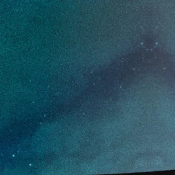 Hanglamp Print L Hemel met poollicht turkoois