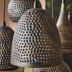 Hanglamp Punchray, 7-lamps, formenmix