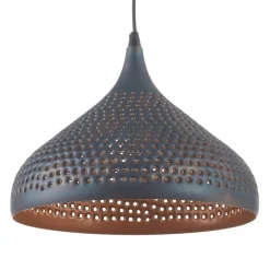 Hanglamp Punchray, 3-lamps trechtervormig