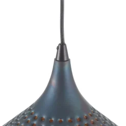 Hanglamp Punchray, 3-lamps trechtervormig