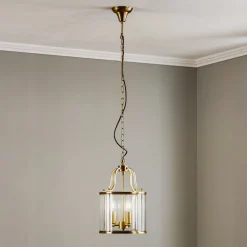 Hanglamp Rieka, ronde lantaarnvorm, 25 cm