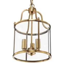 Hanglamp Rieka, ronde lantaarnvorm, 25 cm