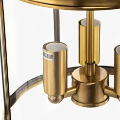 Hanglamp Rieka, ronde lantaarnvorm, 25 cm