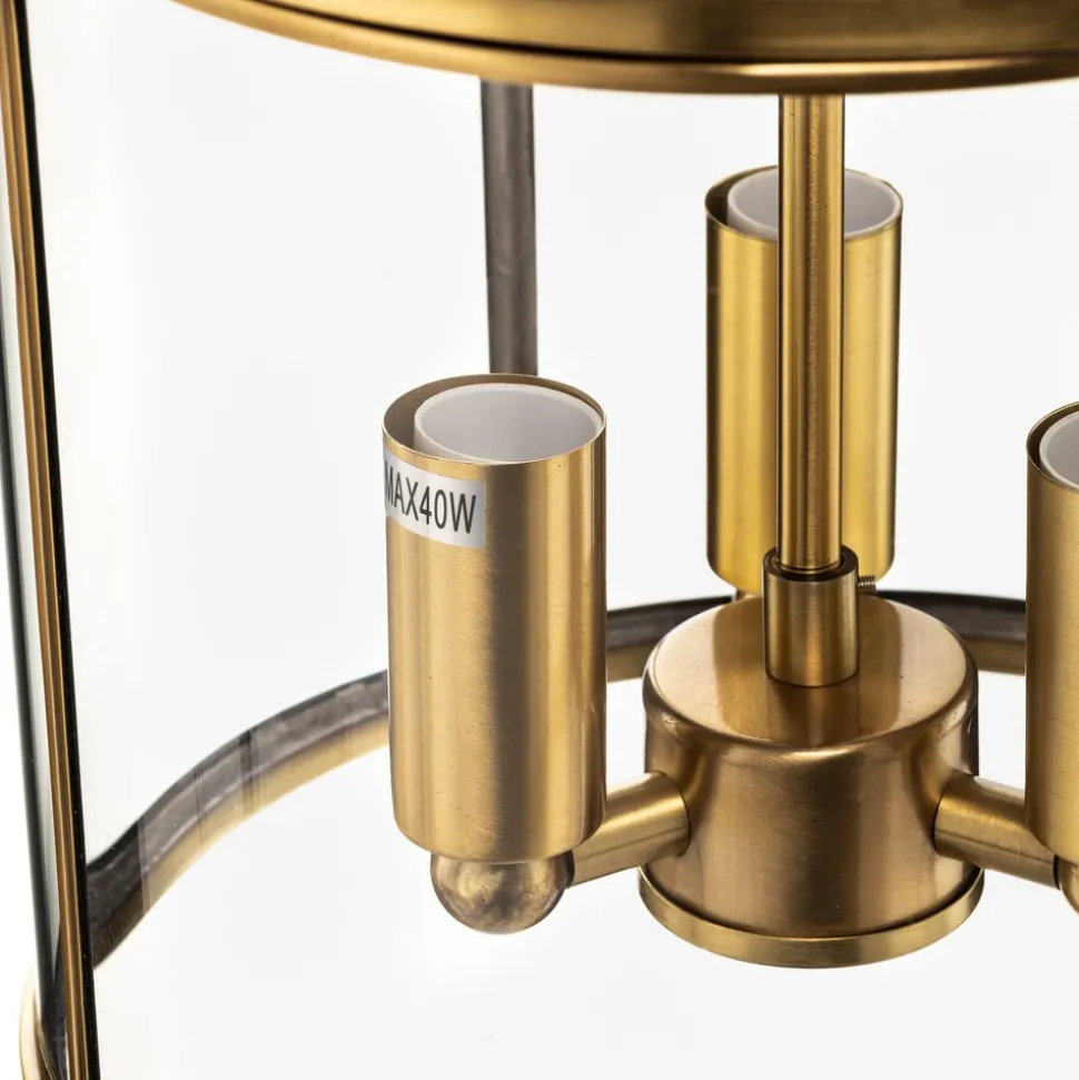 Hanglamp Rieka, ronde lantaarnvorm, 25 cm