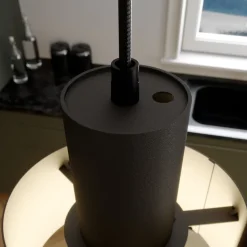 Hanglamp Rif, rond, 3-lamps, zwart