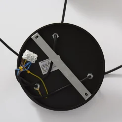 Hanglamp Rif, rond, 3-lamps, zwart