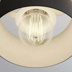 Hanglamp Rif, rond, 3-lamps, zwart