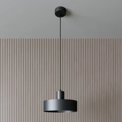 Hanglamp Rif van metaal, zwart, Ø 25 cm