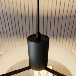 Hanglamp Rif van metaal, zwart, Ø 25 cm