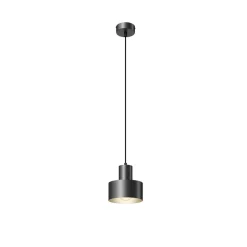 Hanglamp Rif van metaal, zwart, Ø 15 cm