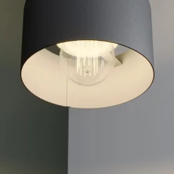 Hanglamp Rif van metaal, zwart, Ø 15 cm