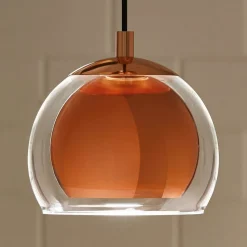 Hanglamp Rocamar 1-lamp in koper