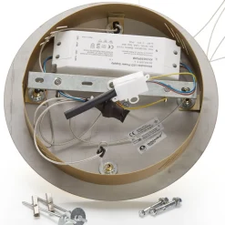 Hanglamp Rocio, 5-lamps, rond, metaal, glas, goud