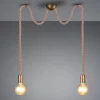 Hanglamp Rope met decoratieve kabel, 2-lamp