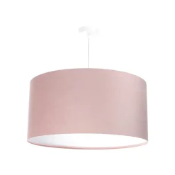 Hanglamp Rosabelle, cilindrisch roze 1-lamp Ø50cm