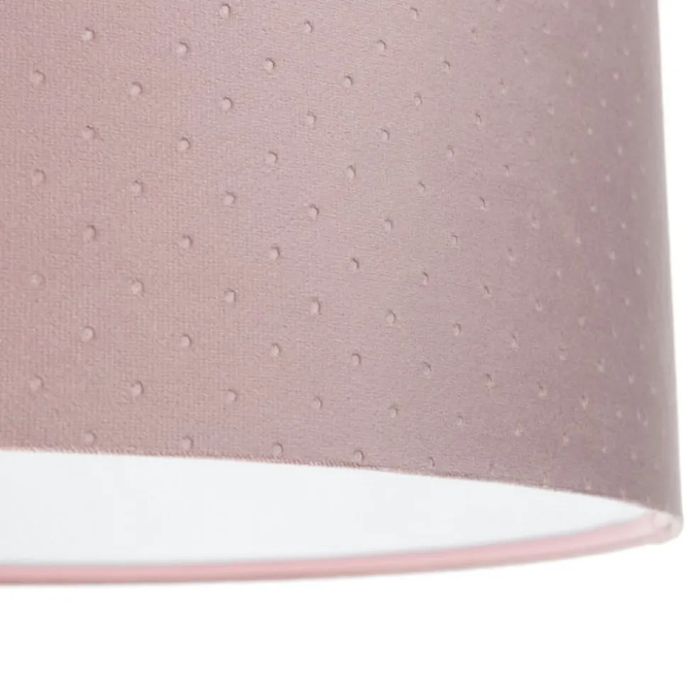 Hanglamp Rosabelle, cilindrisch roze 1-lamp Ø50cm
